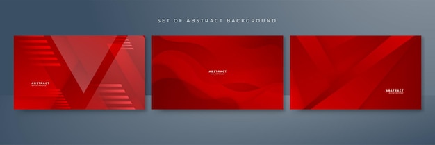 red abstract background for presentation design flyer social media cover web banner tech banner Vector abstract graphic design banner pattern presentation background web template