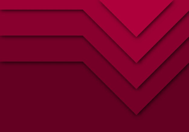 Red Background Geometric Overlap Layer Paper Cut on Dark with Space Design