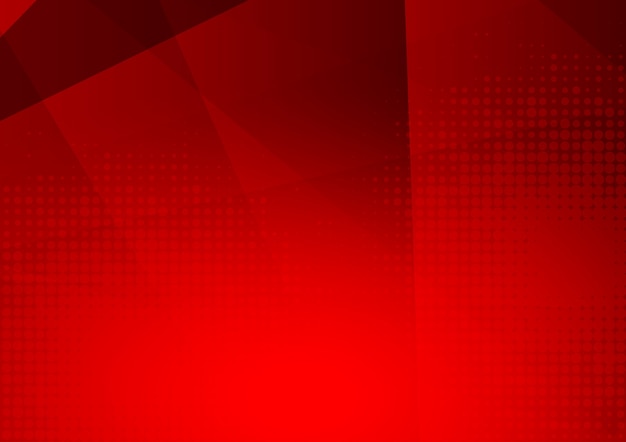 Red modern futuristic geometric abstract vector background
