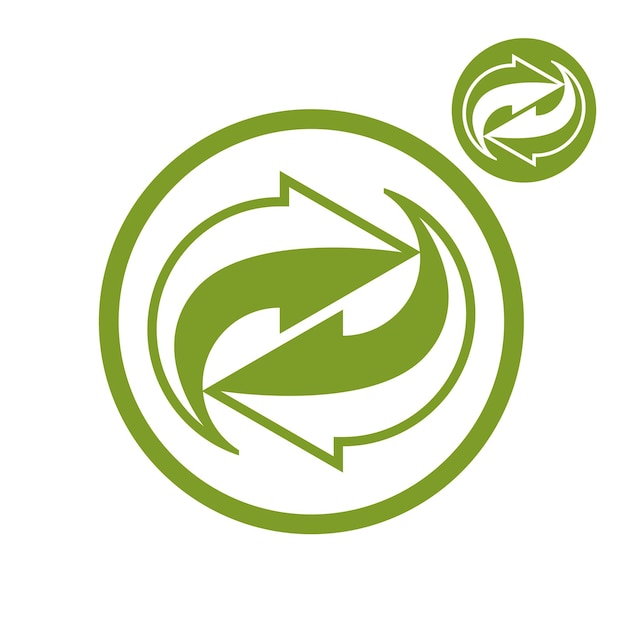 Reload refresh arrows loop vector simple single color icon isolated on white background, includes invert version for you to choose.