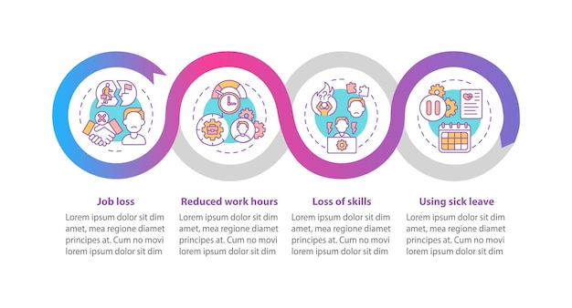 Remote working infographic template