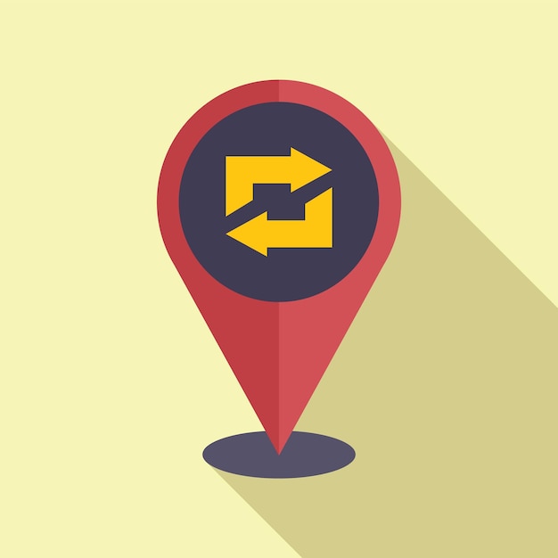 repost location icon flat vector report chart data document