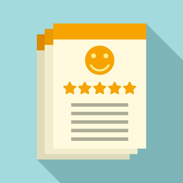 Reputation icon Flat illustration of reputation vector icon for web design