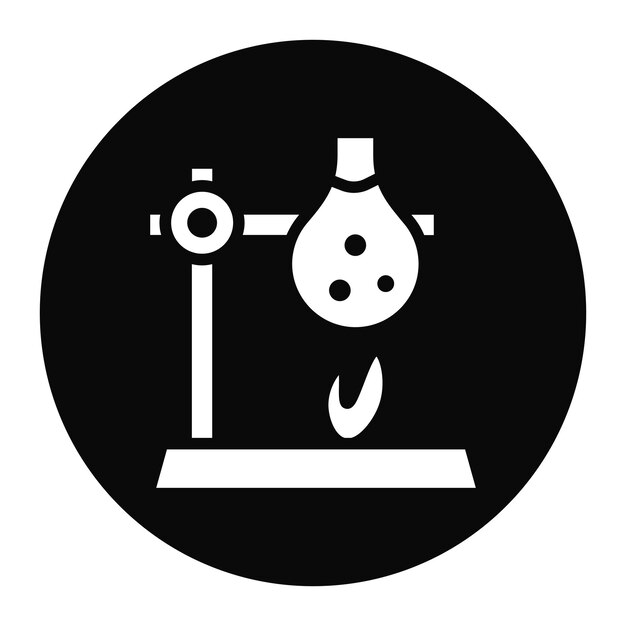 retort icon vector image can be used for science