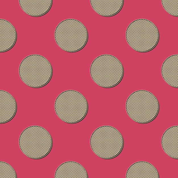 Retro dots pattern, abstract geometric background in 80s, 90s style. Geometrical simple illustration