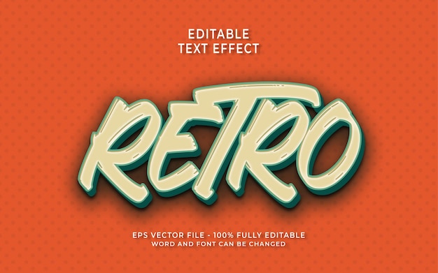 Retro Text Effect