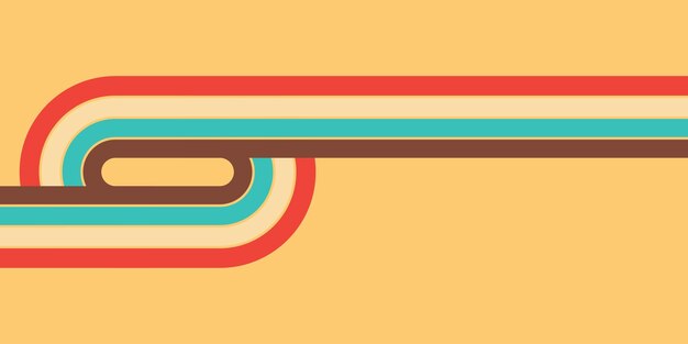 Retro vintage 70s style stripes background
