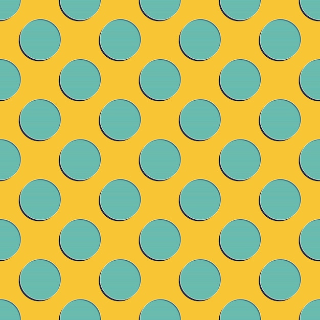 Retro vzor teček, abstraktní geometrické pozadí ve stylu 80. a 90. let. Jednoduchá geometrická ilustrace