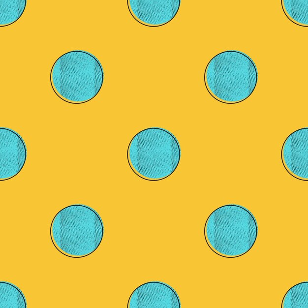 Retro vzor teček, abstraktní geometrické pozadí ve stylu 80. a 90. let. Jednoduchá geometrická ilustrace