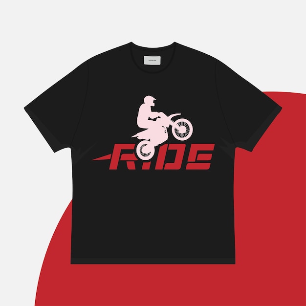 Ride T shirt Design vector illustration graphic template