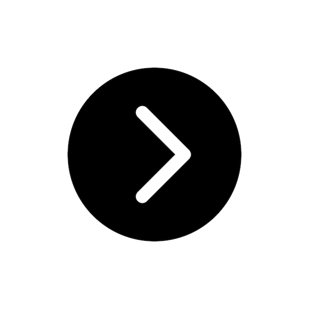 Right arrow icon set Next and forward pointer direction vector symbol in a black filled and outlined style Right button sign