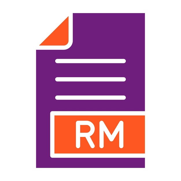 RM Vector Icon Design Illustration