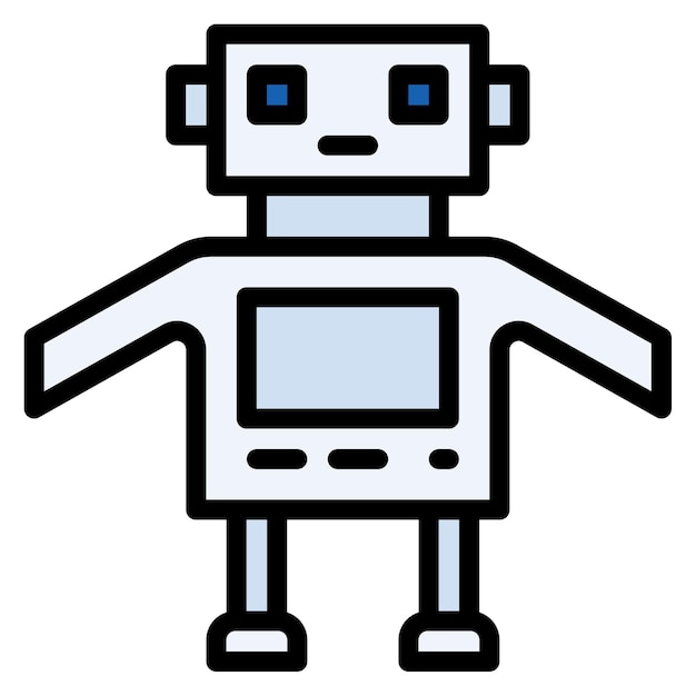 Robot icon vector image Can be used for Cyberpunk