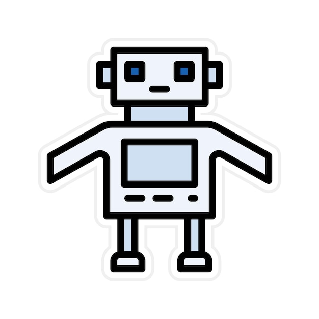 Robot icon vector image Can be used for Cyberpunk
