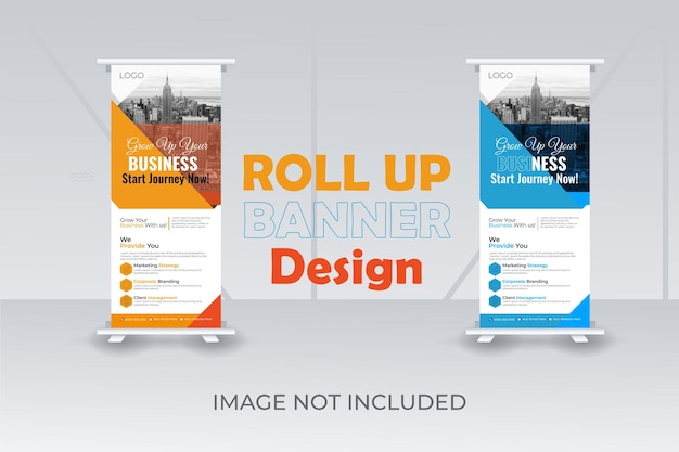 Roll Up Banner Design Roll Up Banner Mock up Design Yellow And Navy Blue Roll Up Banner