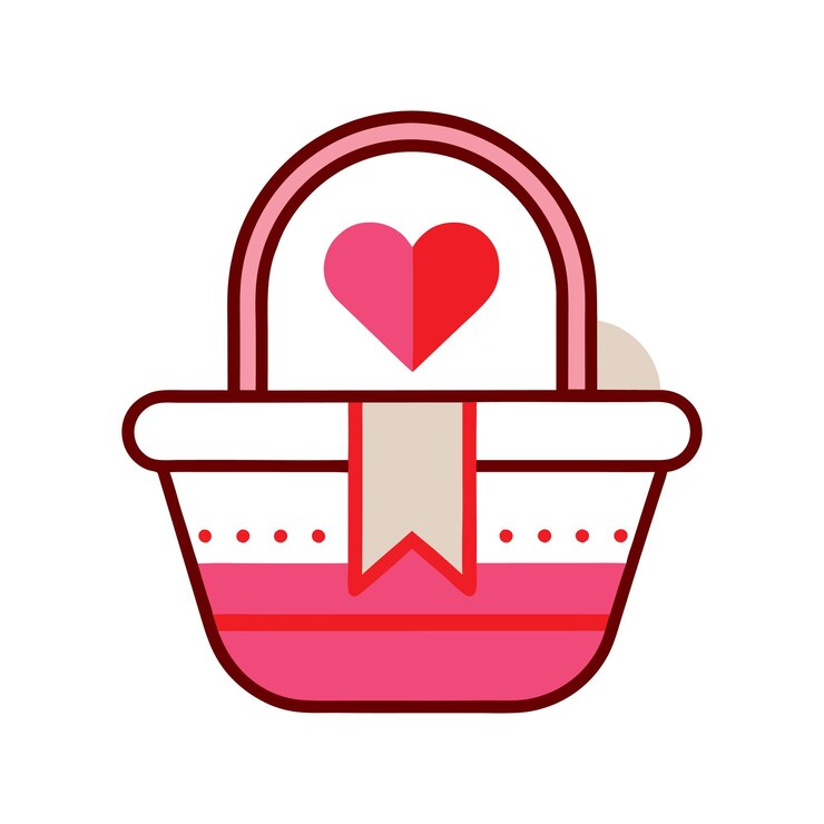 Vektor romantic picnic basket vector