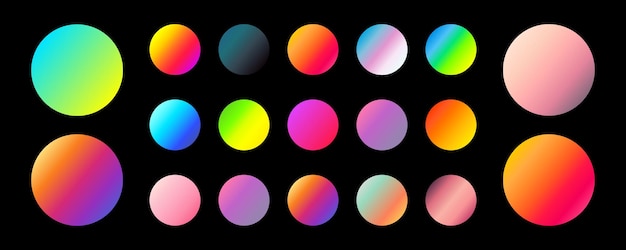 round gradient set with modern abstract backgrounds colorful fluid covers for calendar brochure invitation cards trendy soft color