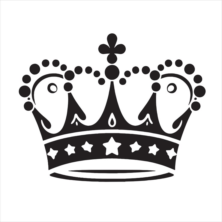 Vektor royal crown svg
