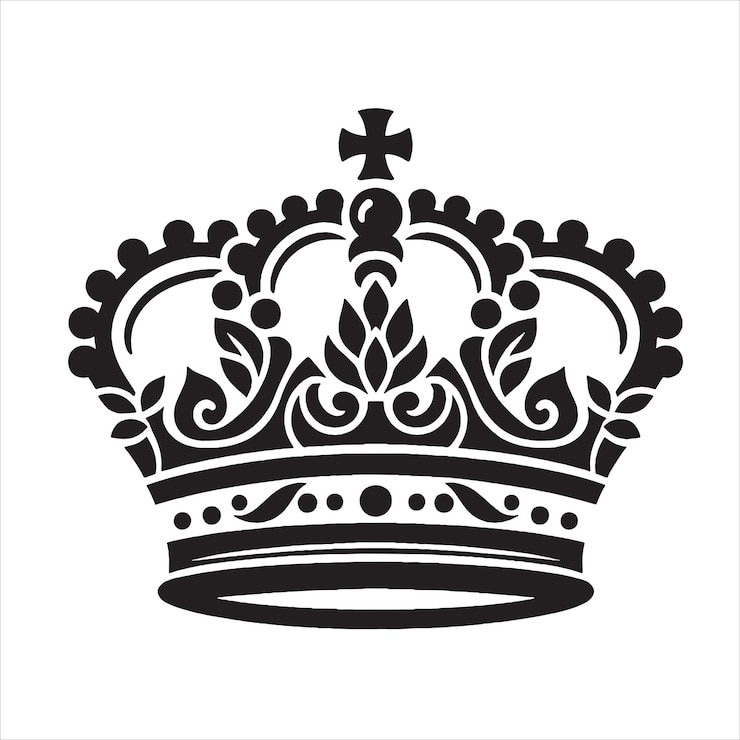 Vektor royal crown svg