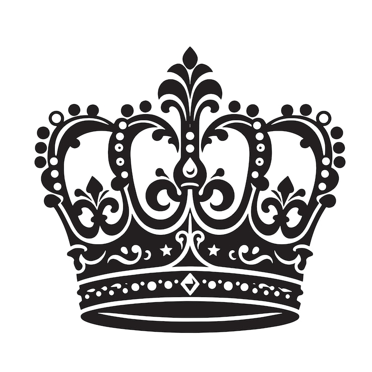 Vektor royal crown svg