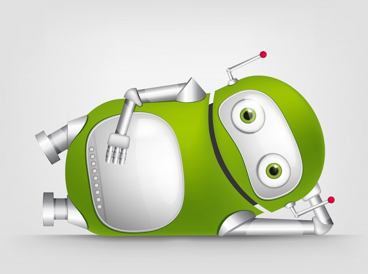 Vektor roztomilý robot