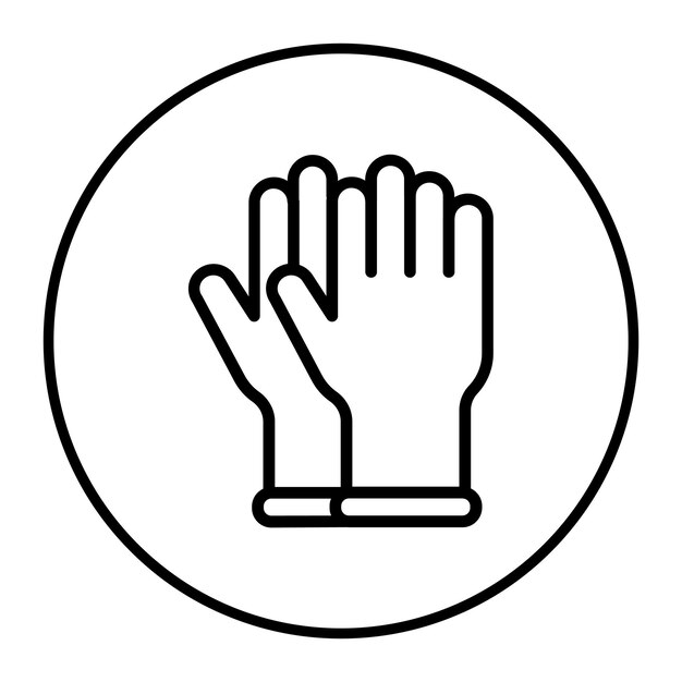 Rubber Gloves Vector Illustration