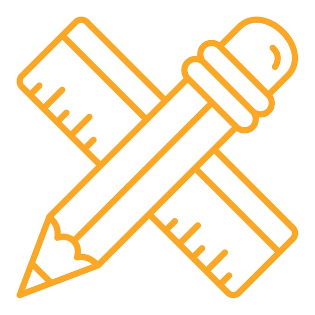 Ruler And Pencil Icon