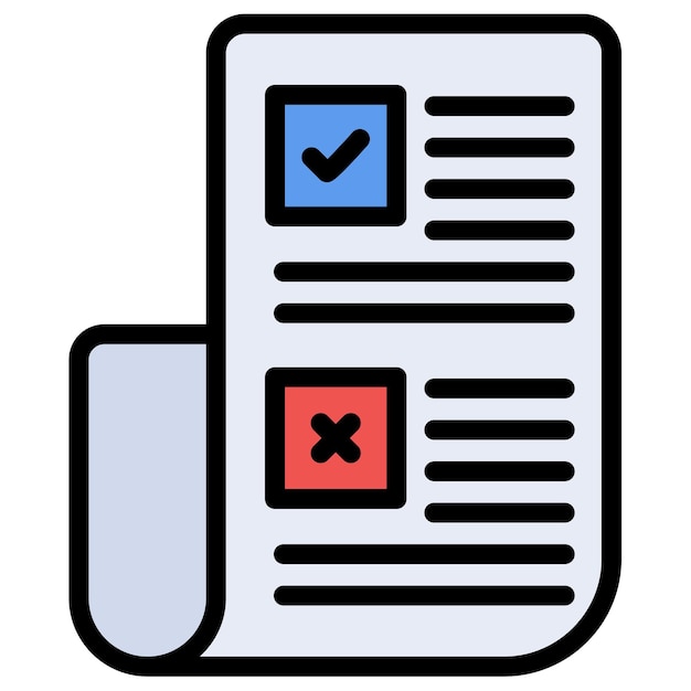 rules icon vector image can be used for documents and files