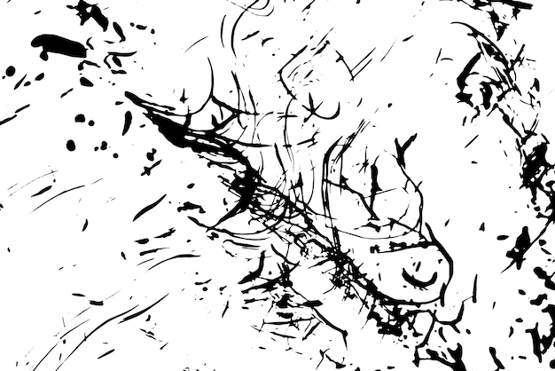 Rustic cracked vector texture with many cracks and scratches Abstract background Broken and damaged surface