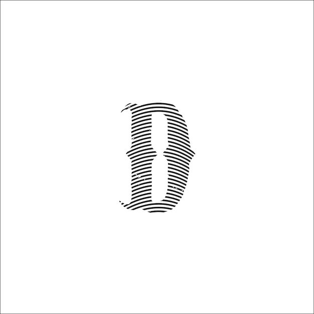 Rustic Vintage Alphabet Letters D