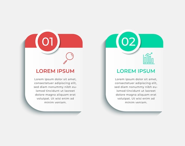 Šablona minimalistických obchodních infografik