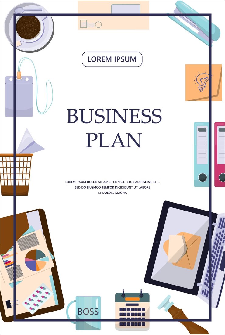 Vektor šablona plochého vektorového banneru pro kancelářská obchodní řešení, startup, time management, plánování a strat...