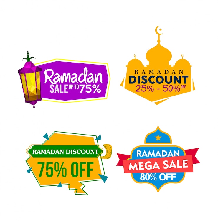 Vektor šablona slevové akce ramadan
