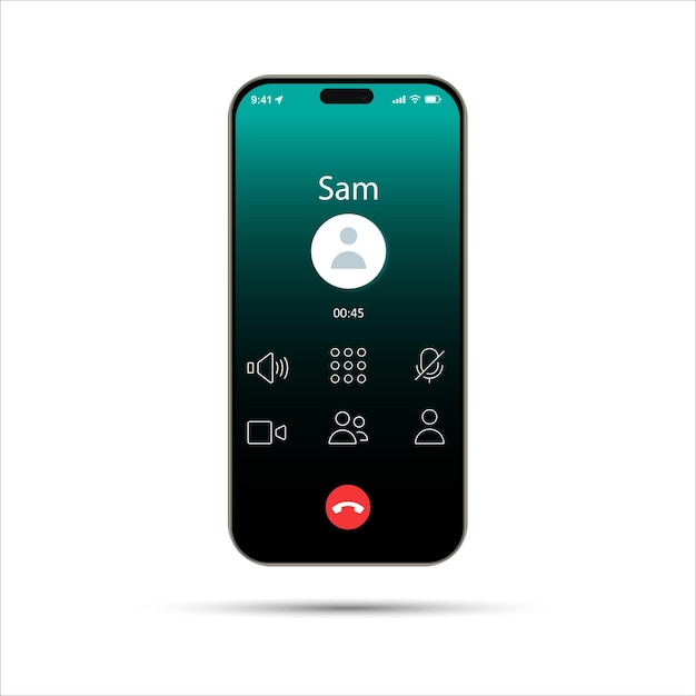 Šablona volání z chytrého telefonu