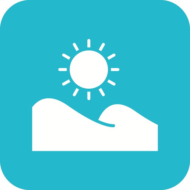 Sand Dune icon vector image Can be used for In The Wild