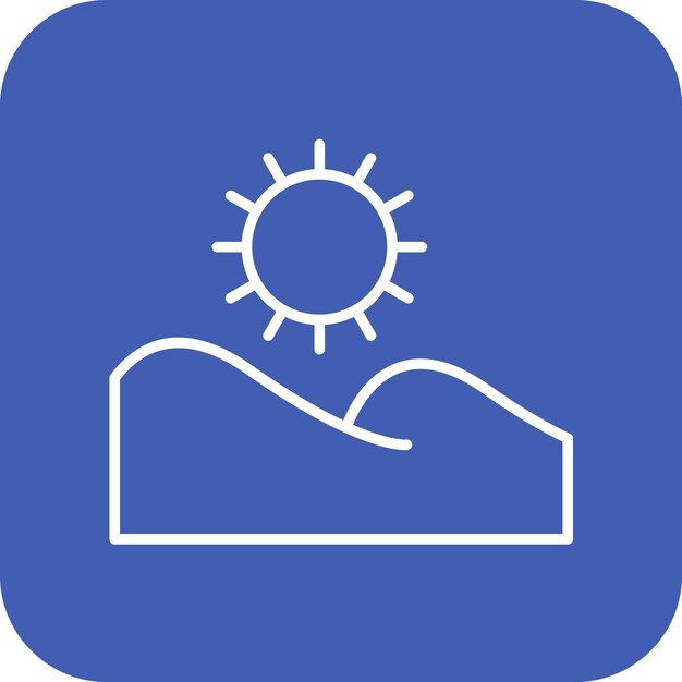 Sand Dune icon vector image Can be used for In The Wild