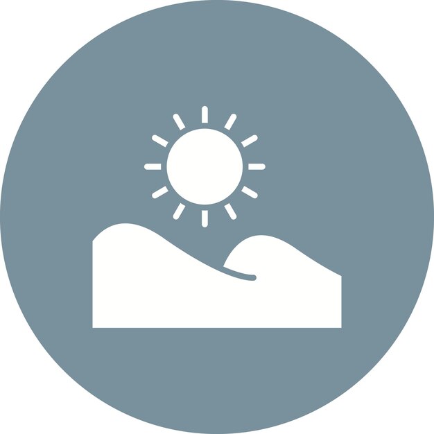 Sand Dune icon vector image Can be used for In The Wild