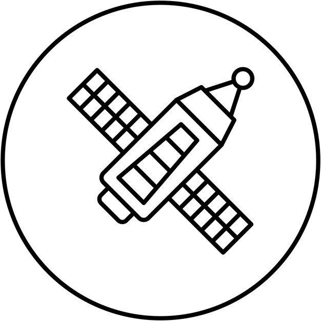 Satellite icon vector image Can be used for Physics