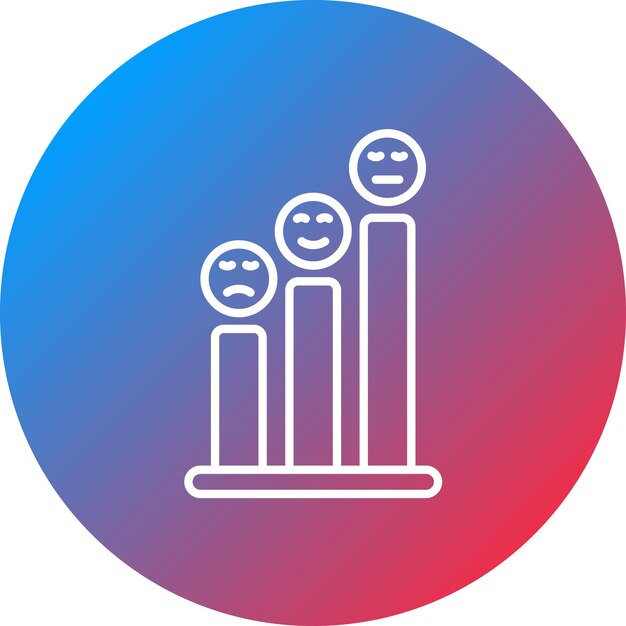 satisfaction level icon vector image can be used for customer feedback