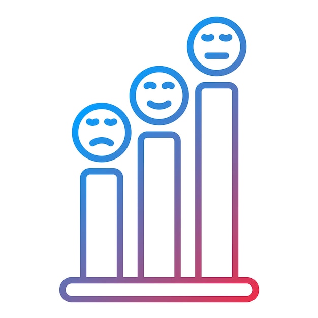 satisfaction level icon vector image can be used for customer feedback