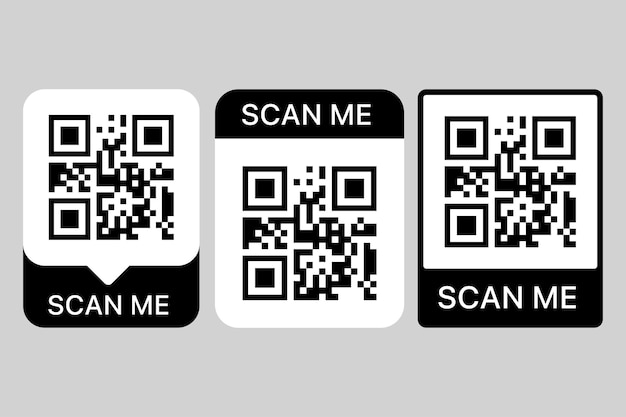 Scan Me Qr Code Set