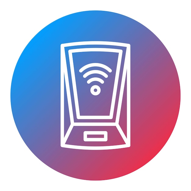 scanning device icon vector image can be used for biometrics