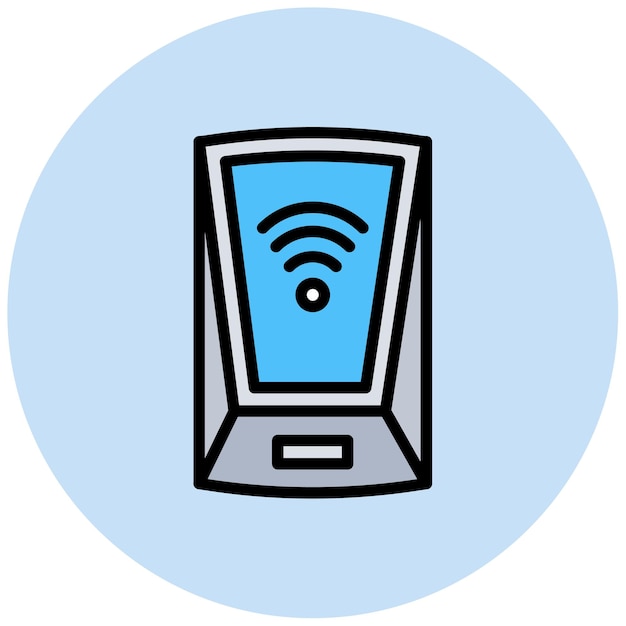 scanning device icon vector image can be used for biometrics