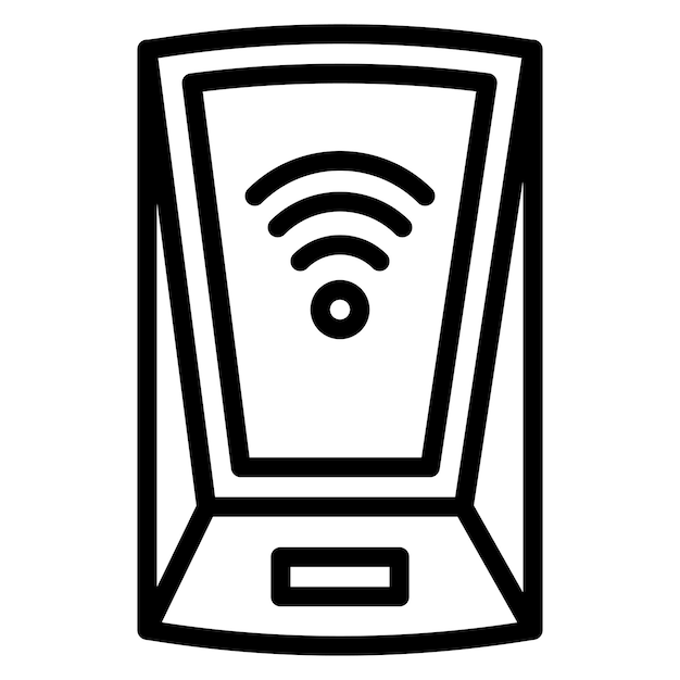 scanning device icon vector image can be used for biometrics