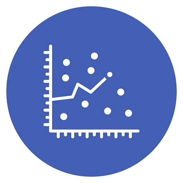 Scatter Plot icon vector image Can be used for Data Science