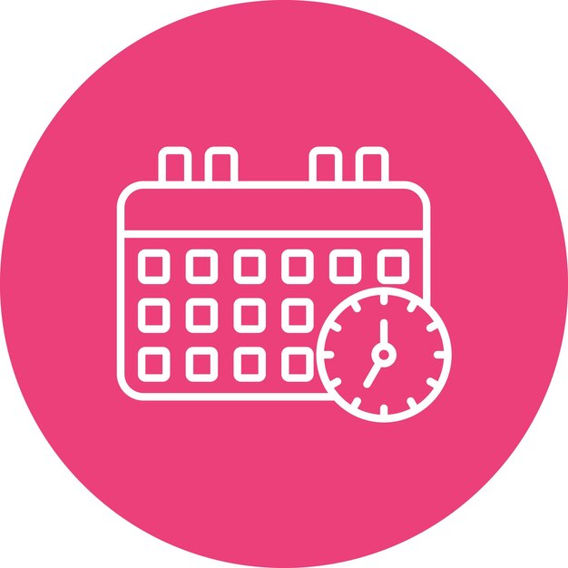 Schedule icon vector image Can be used for Business Management