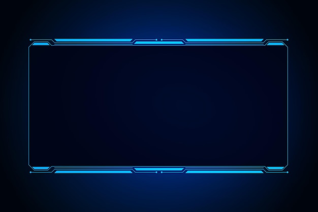 Sci fi futuristic user interface HUD template frame design Technology abstract background