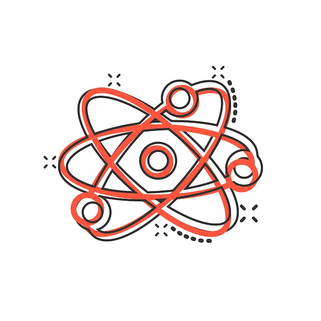 science icon in comic style dna cell cartoon vector illustration on white isolated background molecule evolution splash effect business concept