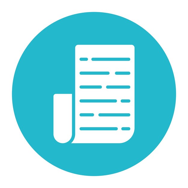 scroll icon vector image can be used for documents and files