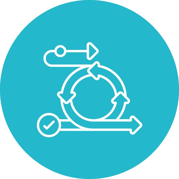 scrum icon vector image can be used for agile